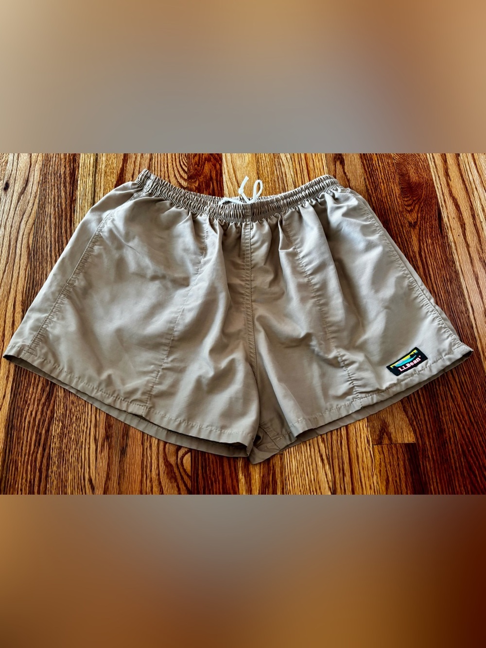 L.L. Bean Men's Swim Trunks in Taupe
